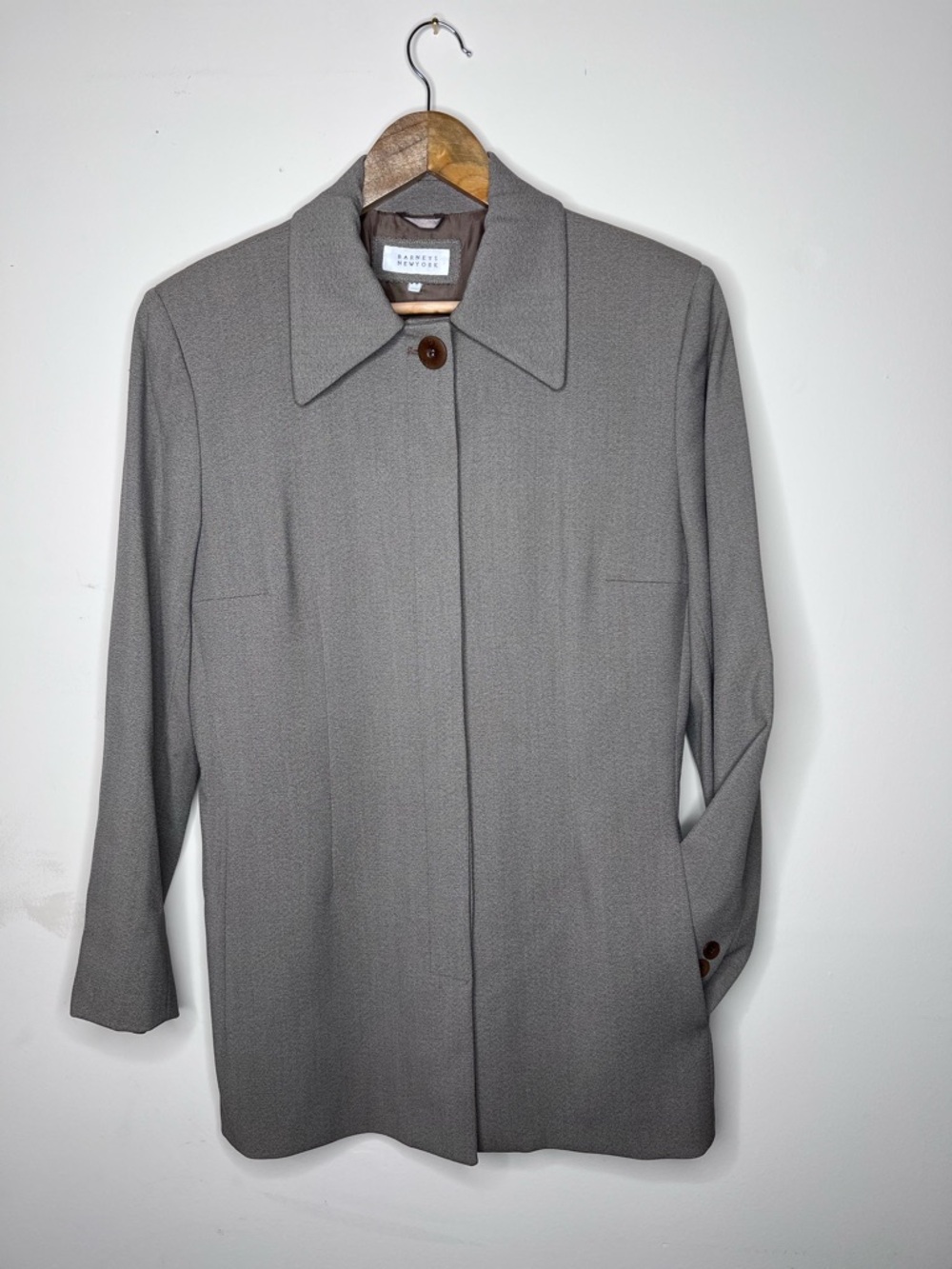 Vintage Barney’s New York Light Gray Tailored Blazer